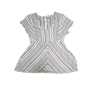 Jessica Simpson Dress/Tunic Gray Striped Women's Large
